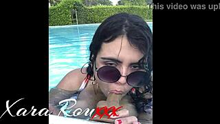 Pay Stepbrother To Film Me In Pool Missionary Fuck!