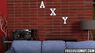 Young College Blonde Petite Freeused Frat Boys Group Blowbang!