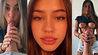 DOUBLE AI FACIAL Side by Side Cum Blast