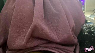 Slide hairy slut's panties aside for interracial rough doggystyle pounding