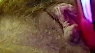 Chubby amateur moans fingering clit with vibrator dildo in first-time solo play