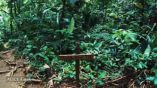 hey alice kinks out her micro bikini right on public beach