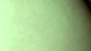 wife's pussy stuffed with my cock and glass dildo feels so sloppy wet