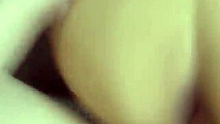 Native rez girl takes huge cock cumshot on her big tits and ass