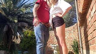 did you guys catch the neighbour spying over the wall while we fucked doggystyle? 😏👀