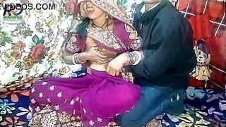 Bhabhi readies shaved pussy for brother-in-law's hard fuck stripping blouse hindi audio