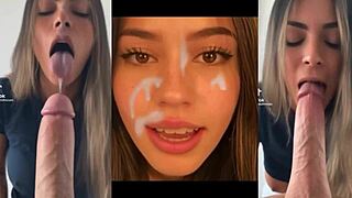 DOUBLE AI FACIAL Side by Side Cum Blast