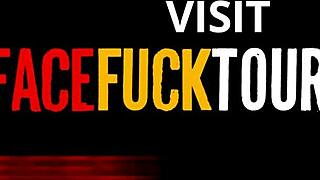 perfect titted tattooed latina redhead roughly throat fucked