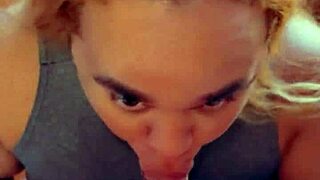 Watch this travesti choke on 27cm horse cock blowjob