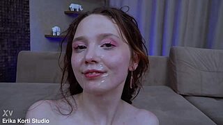 Akina's first double anal four huge cocks! 🍆🍑💦