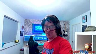 real nerds blast facial all over that tricked newbie fuck doll