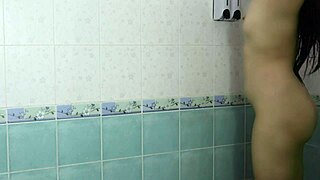omg i secretly filmed this cute thai schoolgirl showering her tight body... so hot!!