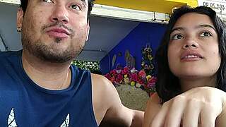 Post Party Chat With Petite Brunette Babe. Leads To Hardcore Ass Licking Backstage