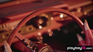 GLAMOROUS BLONDE POLINA RIPS CLOTHES TO BARE SHAVED PUSSY AND TITS!