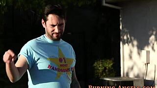 goth whore emo punk tattooed deepthroats to hardcore facial cumshot