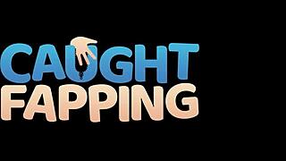 PAWG Natalie Brooks secretly spies on stepdad jerking off and face fucking his tight pocket pussy roughly from behind in reality