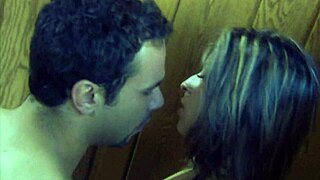 blonde milf august moans as boyfriend fingers her tight shaved pussy deep