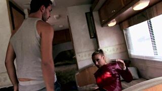 Busty MILF Brooke Jameson rides Kieran Lee's cock in her tight ass