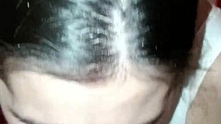 think a caring korean milf's close-up handjob and blowjob in bed won't drain your balls completely?