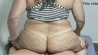 PAWG Wife Rides Anal Toy for Homemade Double Penetration Cowgirl Cum