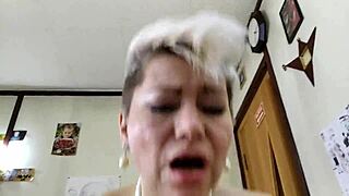 Mature Bride Sucks Hubby's Monster Cock Then Takes Pearl Necklace Cumshot