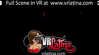 experienced latina teen's big ass bounces in first VR POV porn debut