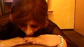 SHEMALE SUCKS CROSSDRESSER IN LINGERIE