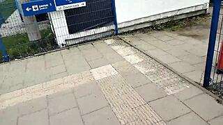 Ladyboy spreads ass ready for glass toy fun?