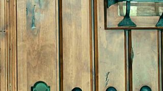 horny latina with big ass straps on and rides petite teen delivery girl