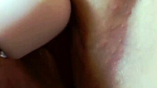 watch this mature cougar's magic wand buzz her huge wet shaved monster pussy up close