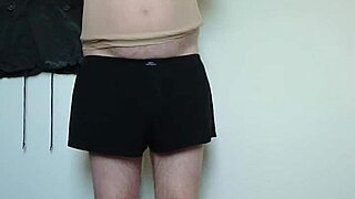 carmen nylonjunge slips into sheer nylons for barefoot fetish tease