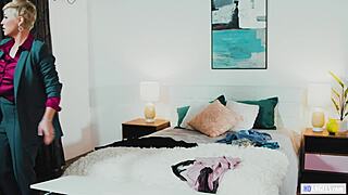 angry lesbian stepmom ryan keely catches chloe cherry using her vibrator for pussy play