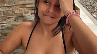 yo this colombian puta sucking huge cock on street 😈 caught by nosy neighbor!!