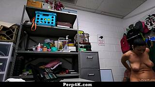 Hey officer, you sure fingering this teen suspect's pussy at work finds nothing? She's riding doggystyle now! 😏👮‍♂️