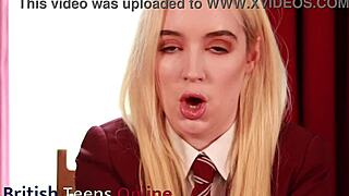 British College Student Upskirt JOI in Lingerie and Uniform