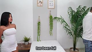 a new client gets me so hot during his massage i give him the full happy ending with camila henao