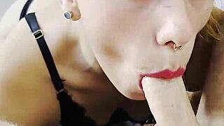 young cutie delivers messy deepthroat blowjob and sloppy rimming action