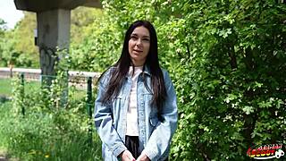 fit skinny german teen viks angel picked up for rough casting couch pounding