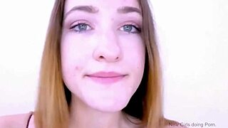 timeless brunette goddess spreads for pov fuck during modeling massage audition