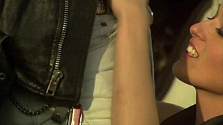 crazy hairy pussy tits fucked hard doggystyle in scrapyard car