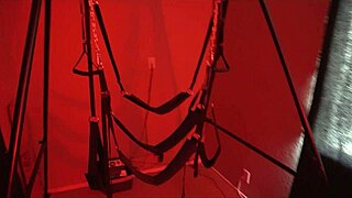 he pins sheena ryder down in the dim sex dungeon bending her over for deep doggystyle pounding and creampie finish