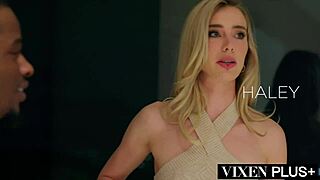 Vixenplus BBC Craving Tattooed Blonde Haley Spanks Squirts Riding Monster Cock Doggystyle Missionary Cowgirl Spooning Cum Swallow