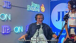 lesbian duo rides fuckmachine hard to huge orgasms on juan bustos podcast