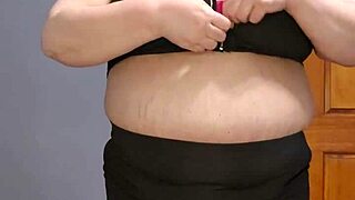 HORNY BECCA RIDES DILDO WITH HER MASSIVE BBW TITS BOUNCING