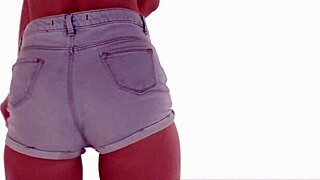 Watch This Sexy Danish Ass Shake In Tight Jean Shorts Asmr!!