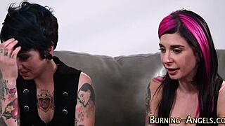 Alternative Goth Slut Rimmed Hard with Cumshot Fetish