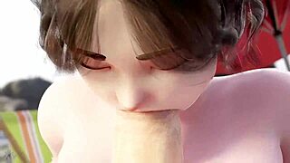 Mei Kneels for Intense Titty Fuck with Monster Cock Between Huge Tits