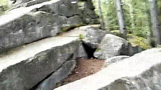 Ladyboy spreads ass ready for glass toy fun?