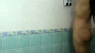 omg i secretly filmed this cute thai schoolgirl showering her tight body... so hot!!