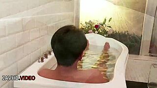 Seductive Yui Nishikawa lures him into passionate bathroom creampie action